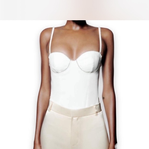 Rhinestone Zara bodysuit - Picture 1 of 6